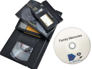 VHS video tapes to disc